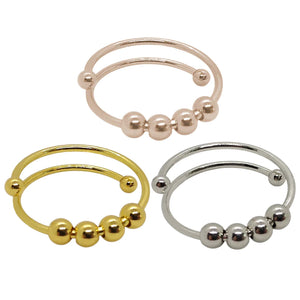 Bague avec perles rondes