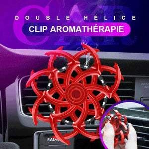 Assainisseur d'air à double hélice pour voiture( avec comprimés d'aromathérapie)