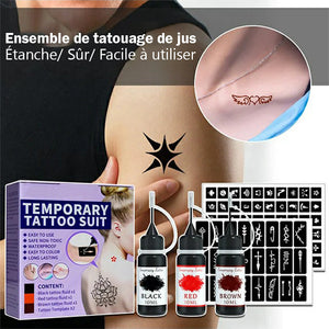 Ensemble de tatouage de jus