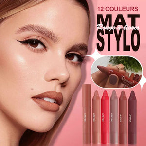 Stylo rouge à lèvres mat 12 couleurs