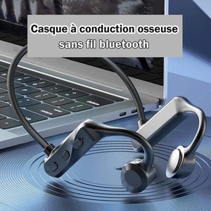 Casque à conduction osseuse sans fil bluetooth pour sport courir