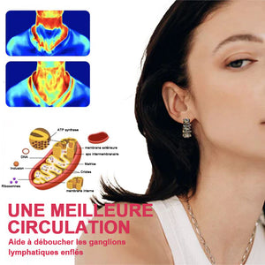 Boucles d'oreilles magnétiques lymphatiques