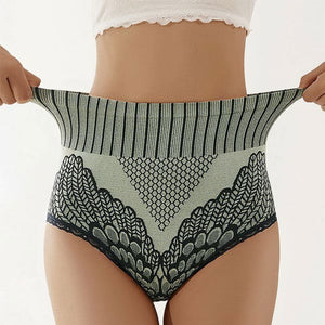 Culotte de taille haute avec dentelle pour femmes