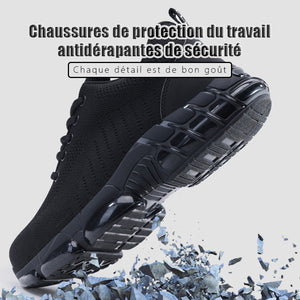 Chaussures de protection du travail antidérapantes de sécurité