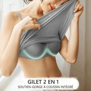 Gilet Soutien-gorge avec coussin intégré