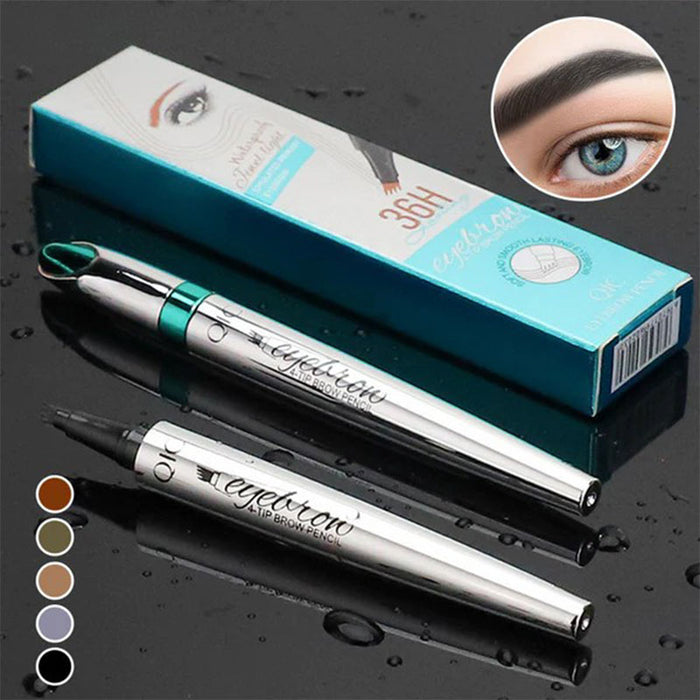 Stylo à sourcils microblading étanche 3d 4 crayon de tatouage à pointe de fourche