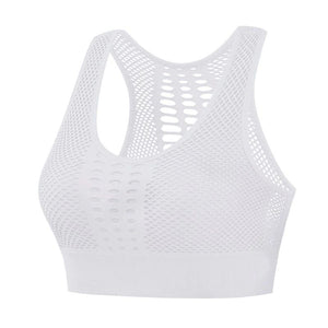 Gilet soutien-gorge de sport en maille respirante