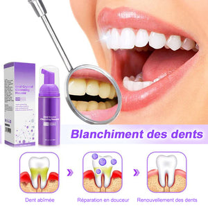 Mousse pour nettoyer les dents