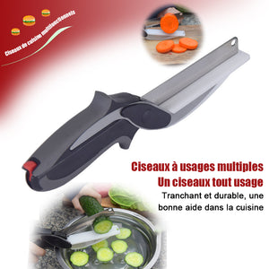 Ciseaux de cuisine multifonctionnels 2 en 1