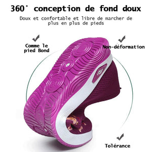 Chaussures plates respirantes brodées de fleurs pour femmes