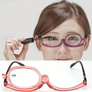 Lunettes de lecture de maquillage loupe rotative