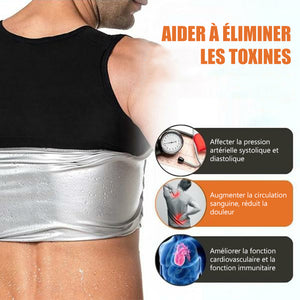 Gilet anti-transpiration pour sauna