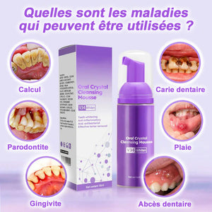 Mousse pour nettoyer les dents