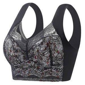 Soutien-gorge dentelle fleurie sans couture