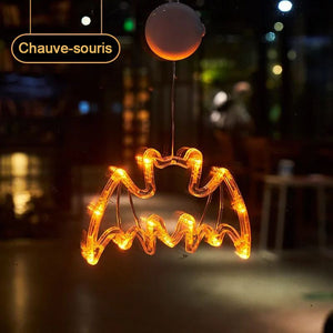 Lumière LED à ventouse pour Halloween décorative d'ambiance