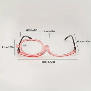 Lunettes de lecture de maquillage loupe rotative