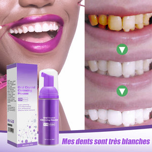 Mousse pour nettoyer les dents