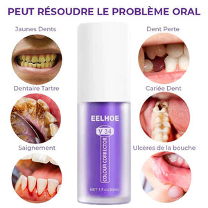 Mousse de blanchiment des dents à base de plantes de luxe