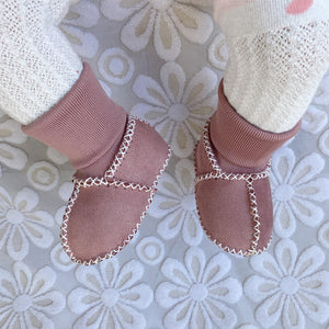 Chaussures chaussettes en fourrure chaude pour bébé