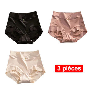 Culotte taille haute en satin de qualité supérieure