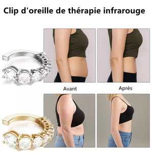 Clip boucle d'oreille de thérapie infrarouge