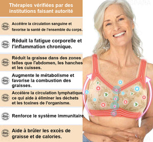 Soutien-gorge push-up de drainage lymphatique ionique