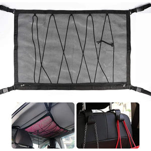 Sac de rangement en filet suspendu pour voiture