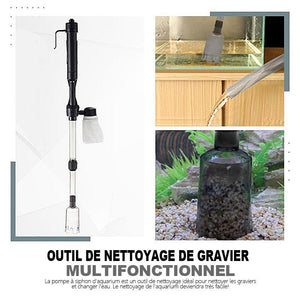 Nettoyeur de gravier électrique pour aquarium