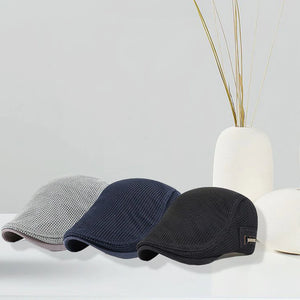 Casquette plate en maille d'été pour hommes