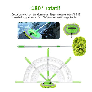 Serpillière réglable rotative à 360°