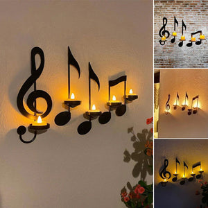 Chandelier décoratif en forme de note de musique
