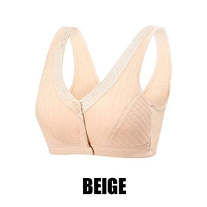 Soutien-gorge de coton boucle avant confortable