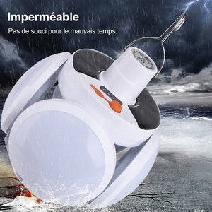 Lampe solaire de football pliable portable