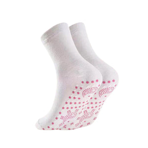 Chaussettes de mise en forme auto-chauffantes à acupression de tourmaline