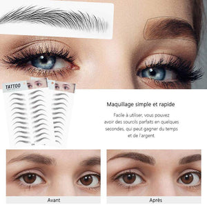 Autocollants de sourcils de simulation