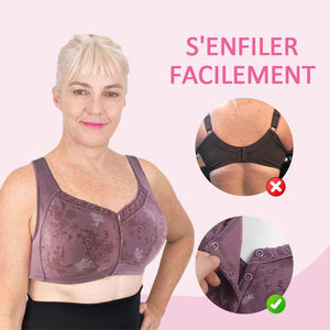 Soutien-gorge en coton à fermeture devant