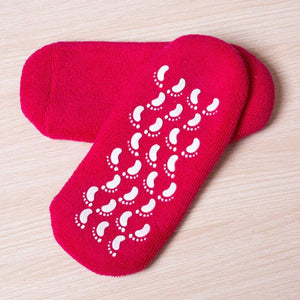 Chaussettes hydratantes avec doublure en gel