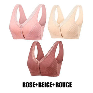 Soutien-gorge de coton boucle avant confortable