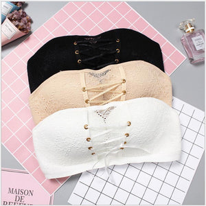 Soutien-gorge  sans bretelles avec dentelle