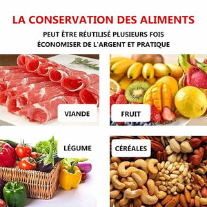 Sac de conservation scellage pour aliments