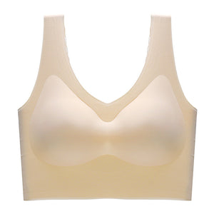 Soutien-gorge push-up coussinet en latex sans couture