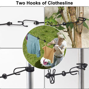 Corde à linge élastique avec clips