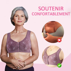 Soutien-gorge en coton à fermeture devant