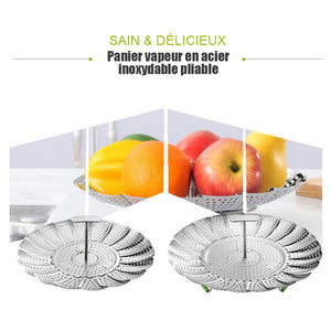 Panier vapeur en acier inoxydable pour la cuisson