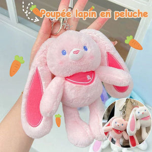 Poupée lapin en peluche