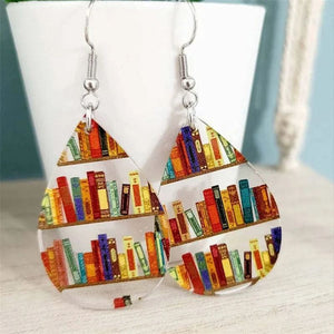 Boucles d'oreilles livre pour les amoureux des livres