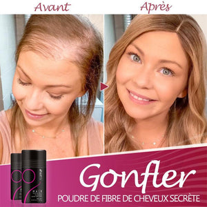 Poudre de fibre des cheveux