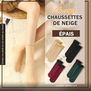 Chaussettes de neige super chaudes et moelleuses (3 paires)