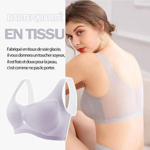 Soutien-gorge sans couture ultra fin en soie glacée