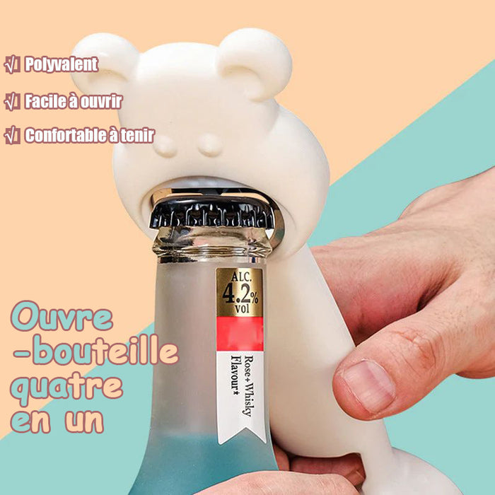 OUVRE-BOUTEILLE QUATRE EN UN